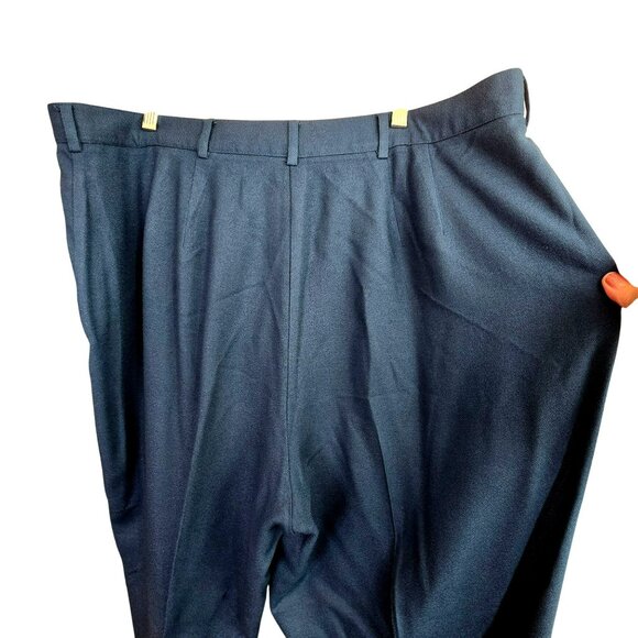 Lane Bryant Womens Blue Wool Blend Pants Plus Size 26 Lined Pleated JJ4054 - Picture 11 of 11